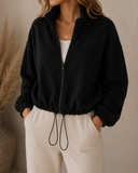 Aurielle Soft Sculpt Zip Pullover