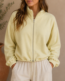 Aurielle Soft Sculpt Zip Pullover