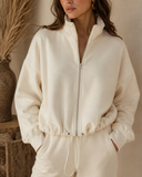 Aurielle Soft Sculpt Zip Pullover