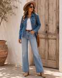 Azure Edge Denim Jacket