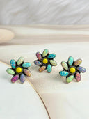 Summer Collection Yellow Rosarita & Opals Cluster Ring