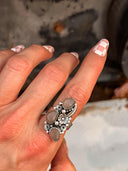 The Henley Triple Stone Flower Ring MADE TO ORDER-Cluster Rings-Rae Collective, Women's Online Fashion Boutique Located in Phoenix, Arizona (Scottsdale Area)