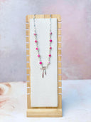 Desert Jasper & Bow Necklace-Necklaces-Krush Kandy, Women's Online Fashion Boutique Located in Phoenix, Arizona (Scottsdale Area)