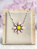 Days of Spring Collection Rosarita & Pink Conch Cluster Necklace