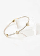 Diamond Pave Twisted Magnetic Bracelet-Bangle Bracelets-Krush Kandy, Women's Online Fashion Boutique Located in Phoenix, Arizona (Scottsdale Area)