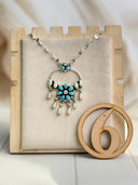 Spring Daisy Boho Tassel Chain Necklace