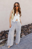 Seaside Breeze Mineral Wash Wide Leg Cropped Pants-Bottoms-Rae Collective, Women's Online Fashion Boutique Located in Phoenix, Arizona (Scottsdale Area)