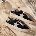 BRADY Black & Silver Star Accented Sneaker