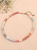 Minimalist Multi Color Beaded Necklace-Necklaces-Krush Kandy, Women's Online Fashion Boutique Located in Phoenix, Arizona (Scottsdale Area)