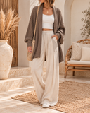 Bat Sleeve Knit Cardigan