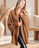 Bat Sleeve Knit Cardigan