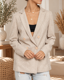 Beige Metallic Blazer