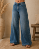 Big Bang High Rise Super Wide Leg Jeans - Dark