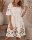 Bloom Haven Babydoll Dress