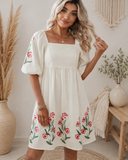 Bloom Haven Babydoll Dress