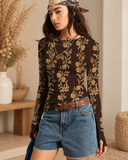 Bloom Muse Sheer Mesh Top