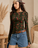 Bloom Muse Sheer Mesh Top