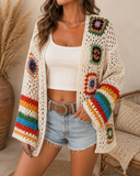 Blooming Flowers Crochet Cardigan