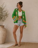 Blooming Flowers Crochet Cardigan