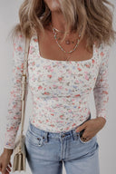 Blossom Grace Square Neck Top