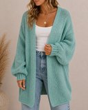 Blue Razz Kandy Coated Knit Cardigan