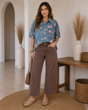 Bluebell Bloom Denim Shirt