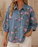 Bluebell Bloom Denim Shirt
