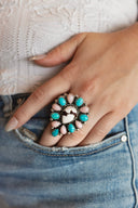 Blush Desert Bloom Statement Ring S.No 9