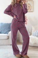 Blush Stripe Cozy Lounge Set