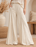 Boho Breeze Lace Flare Pants