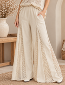 Boho Breeze Lace Flare Pants