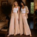 Boho Tiered Flare Pants