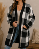 Buffalo Plaid Sweater Cardigan