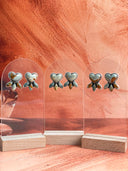 Desert Sage Jasper Heart Earrings
