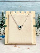 Winter Frost Golden Hills, White Shell & Crystal Necklace-Necklaces-Krush Kandy, Women's Online Fashion Boutique Located in Phoenix, Arizona (Scottsdale Area)