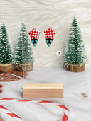 Holly Jolly Red & White Christmas Earrings-Earrings-Krush Kandy, Women's Online Fashion Boutique Located in Phoenix, Arizona (Scottsdale Area)