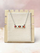 Multi Gem and MOP Bar Necklace-Necklaces-Krush Kandy, Women's Online Fashion Boutique Located in Phoenix, Arizona (Scottsdale Area)