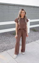 Ultimate Luxe Stretchy Tee & Pant Set-2 Piece Outfit Sets-Rae Collective, Women's Online Fashion Boutique Located in Phoenix, Arizona (Scottsdale Area)