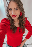 Just One Look Puff Long Sleeve Body Suit | (3 colors!)-Bodysuits-Krush Kandy, Women's Online Fashion Boutique Located in Phoenix, Arizona (Scottsdale Area)