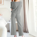 LUXE Soft Long Sleeve & Wide Leg Pant Lounge Set-Pants-Krush Kandy, Women's Online Fashion Boutique Located in Phoenix, Arizona (Scottsdale Area)