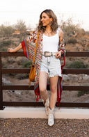 Bohemian Diamond Tassel Kimono-Kimonos-Rae Collective, Women's Online Fashion Boutique Located in Phoenix, Arizona (Scottsdale Area)