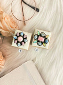Pink Conch, Paloma & Blue Lace Agate Rings Bag 28