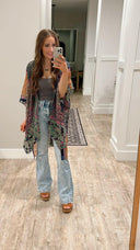 Bohemian Burnout Velvet Kimono-Kimonos-Krush Kandy, Women's Online Fashion Boutique Located in Phoenix, Arizona (Scottsdale Area)