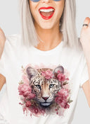 Floral Leopard Graphic Tee