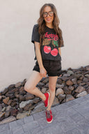 Wild Cherry Vintage Graphic Tee-Graphic Tees-Rae Collective, Women's Online Fashion Boutique Located in Phoenix, Arizona (Scottsdale Area)