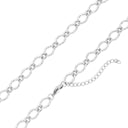 Hammered Oval Pendant Chain Necklace