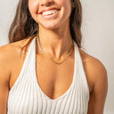 Sunburst Pendant Chain Necklace