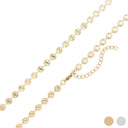 Sunburst Pendant Chain Necklace