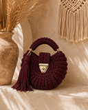Burgundy Belle Handmade Crochet Purse