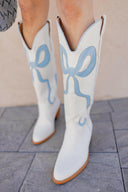 Western Bow Detail Boots-Boots-Rae Collective, Women's Online Fashion Boutique Located in Phoenix, Arizona (Scottsdale Area)